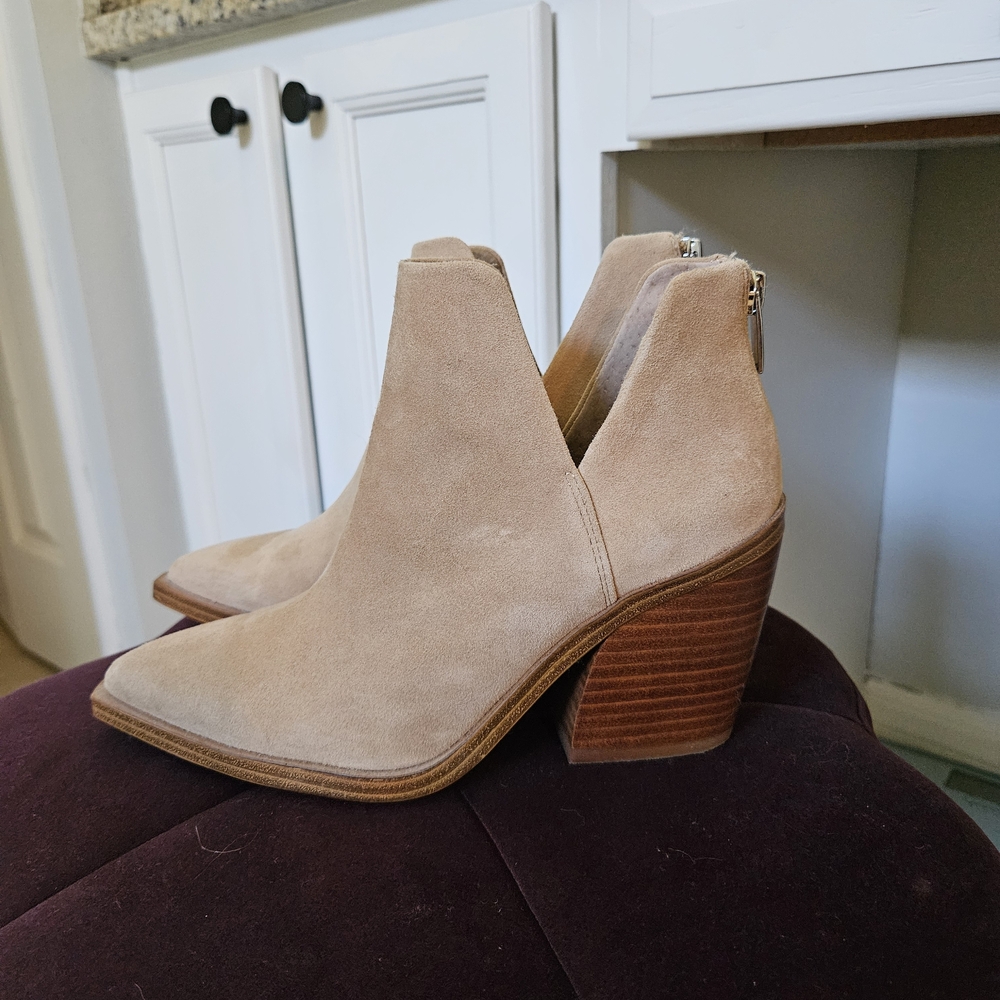 Vince Camuto Tan Ankle Booties